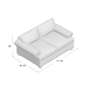 Claremore 71.5'' Vegan Leather Loveseat