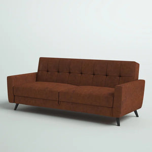 Giblin 81'' Vegan Leather Sleeper Sofa