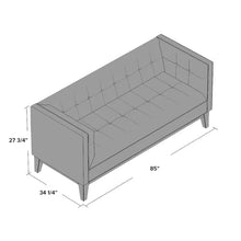 Load image into Gallery viewer, Vivienne 85.25&#39;&#39; Upholstered Sofa