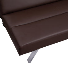 Load image into Gallery viewer, Futon Sofa by Naomi Home - Color: Espresso, Material: Faux Leather