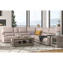 Load image into Gallery viewer, 127&quot; Wide Leather Match Symmetrical Modular Corner Sectional