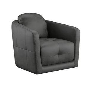 Cecil Upholstered Swivel Barrel Chair