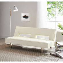 Load image into Gallery viewer, Futon Sofa by Naomi Home - Color: Espresso, Material: Faux Leather