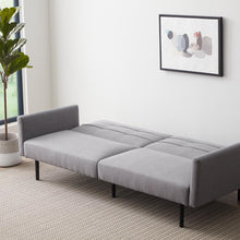 Load image into Gallery viewer, Sofa Bed with Buttonless Tufting and Removable Arms 