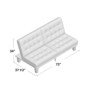 Adhya Full 73'' Wide Split Back Convertible Sofa