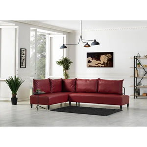 Nakayama 2 - Piece Vegan Leather Chaise Sectional