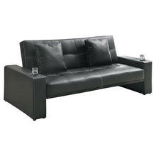 Load image into Gallery viewer, 77&#39;&#39; Vegan Leather Sleeper Sofa