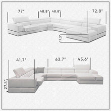 Load image into Gallery viewer, Coalpit Heath 158.27&quot; Wide Genuine Leather Right Hand Facing Reclining Sectional