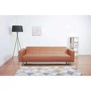 Graham 85.43'' Vegan Leather Sleeper Sofa