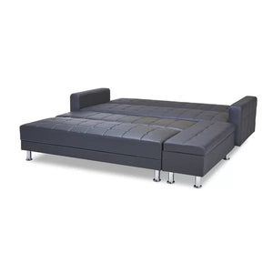 Rosina 86.61'' Vegan Leather Sleeper Sofa