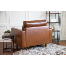 Load image into Gallery viewer, Clark 40.5&quot; W Tufted Genuine Top Grain Leather Armchair