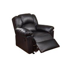 Load image into Gallery viewer, Bonded Leather Rocker/Recliner, Black