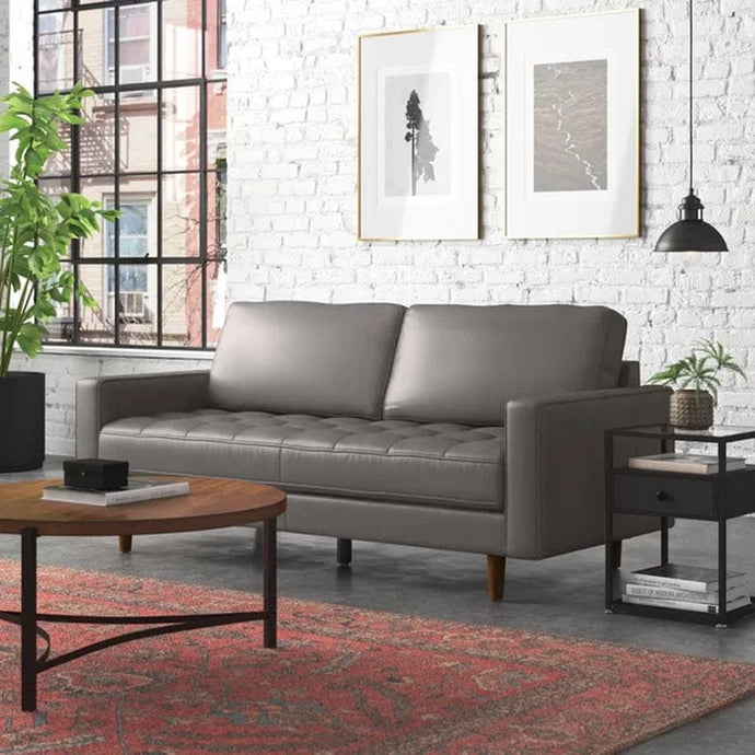 Clark 80'' Leather Sofa