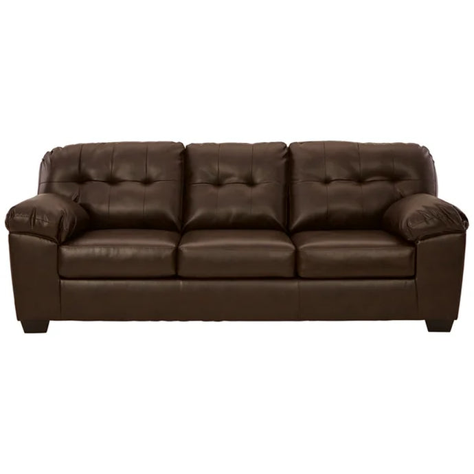 Donlen 95'' Vegan Leather Sleeper Sofa