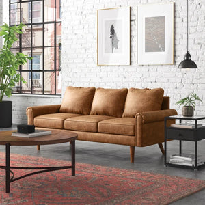 Ainsley 73.6'' Vegan Leather Sofa