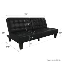 Load image into Gallery viewer, Adhya Full 73&#39;&#39; Wide Split Back Convertible Sofa