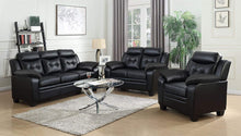 Load image into Gallery viewer, Finley Sofa with Extreme Padding Black