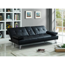 Load image into Gallery viewer, Guiterrez 71.3&#39;&#39; Vegan Leather Sleeper Sofa