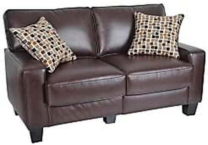 Palisades Upholstered Sofas for Living Room Modern Design Couch, Straight Arms, Soft Fabric Upholstery, Tool-Free Assembly, 61