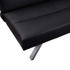 Futon Sofa by Naomi Home - Material: Faux Leather 