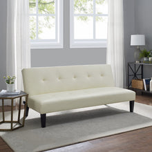 Load image into Gallery viewer, Futon Sofa by Naomi Home - Color: Espresso, Material: Faux Leather