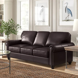 Floreat 84'' Genuine Leather Sofa