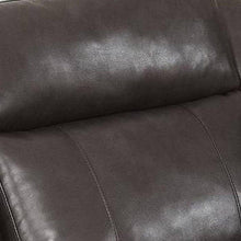 Load image into Gallery viewer, Leatherette Power Glider Recliner With Sloped Arms, Brown