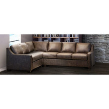 Load image into Gallery viewer, Godinne 117&quot; Wide Genuine Leather Corner Sectional