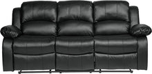 Load image into Gallery viewer, Baluze Double Reclining Sofa, Black, Brown