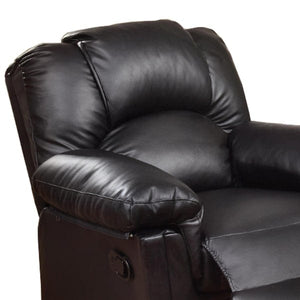 Bonded Leather Rocker/Recliner, Black