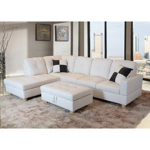 Gafnit 3 - Piece Vegan Leather Chaise Sectional