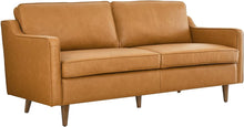 Load image into Gallery viewer, Impart Upholstered Leather Sofa, Brown