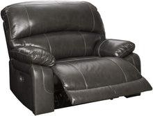 Load image into Gallery viewer, Jesolo Modern Faux Leather Manual Pull Tab Double Reclining Sofa, Dark Brown