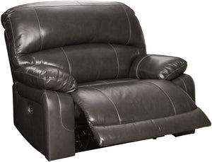 Jesolo Modern Faux Leather Manual Pull Tab Double Reclining Sofa, Dark Brown