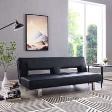 Load image into Gallery viewer, Futon Sofa by Naomi Home - Material: Faux Leather 