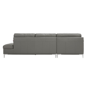 Mercier 111" Wide Genuine Leather Sofa & Chaise