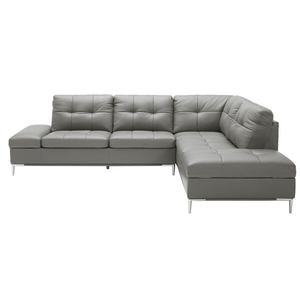 Mercier 111" Wide Genuine Leather Sofa & Chaise