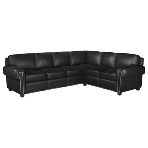 Sioux 119" Wide Genuine Leather Corner Sectional