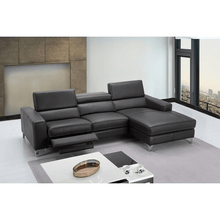 Load image into Gallery viewer, Abey 104&quot; Wide Genuine Leather Reclining Sofa &amp; Chaise