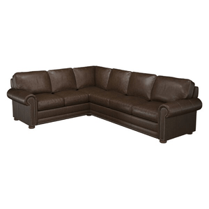 Odessa 117" Wide Genuine Leather Corner Sectional