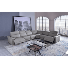 Load image into Gallery viewer, 150&quot; Wide Genuine Leather Symmetrical Corner Sectional