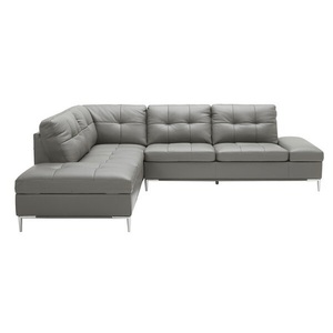 Mercier 111" Wide Genuine Leather Sofa & Chaise