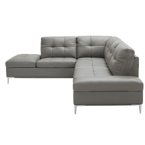 Mercier 111" Wide Genuine Leather Sofa & Chaise