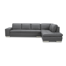 Load image into Gallery viewer, Isha 124&quot; Wide Genuine Leather Sofa &amp; Chaise