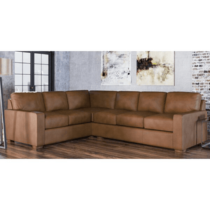 Blanca 114" Wide Genuine Leather Corner Sectional