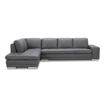 Load image into Gallery viewer, Isha 124&quot; Wide Genuine Leather Sofa &amp; Chaise