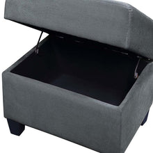 Load image into Gallery viewer, 104&#39;&#39; Wide Suede Sectional Sofa with Storage Ottoman and Cup Holders