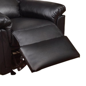 Bonded Leather Rocker/Recliner, Black