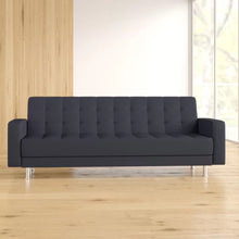 Load image into Gallery viewer, Rosina 86.61&#39;&#39; Vegan Leather Sleeper Sofa