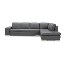 Load image into Gallery viewer, 124&quot; Wide Genuine Leather Sofa &amp; Chaise